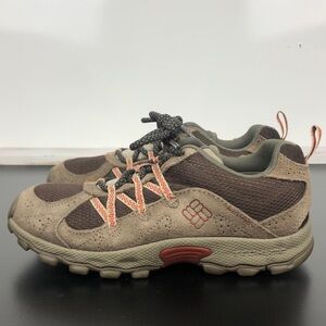 Columbia Waterproof Dakota Drifter Hiking Sneaker Shoes Brown Size 4